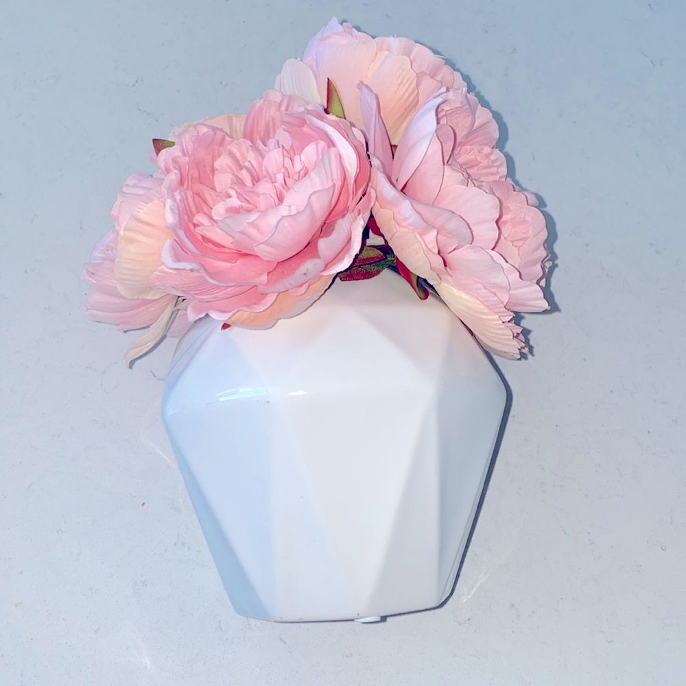 Pink Peony Silk Flower Arrangement